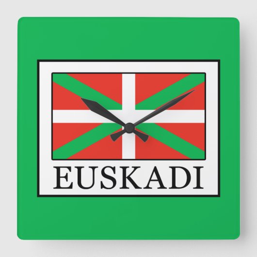 Euskadi スクエア壁時計 (正面)