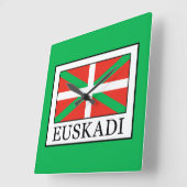 Euskadi スクエア壁時計 (傾斜)