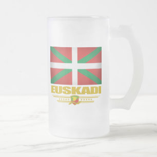 Euskadi (バスクの国) フロストグラスビールジョッキ