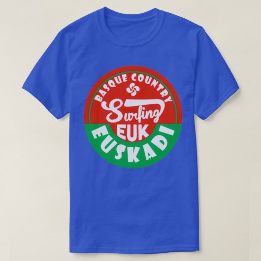 Euskadi Basqueカントリーサーフステッカー Tシャツ (デザイン正面)