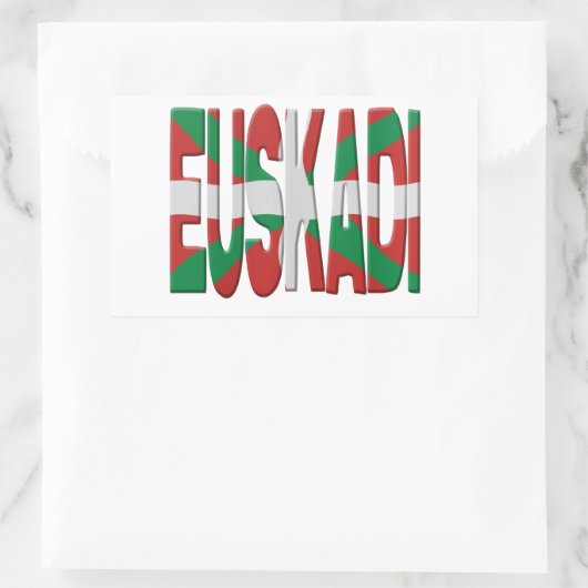 Euskadi - Basque flag 長方形シール (バッグ)