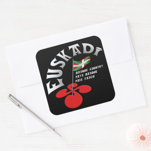 Euskadi Pays Basque スクエアシール (封筒)