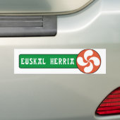 Euskal Herriaのステッカー バンパーステッカー (車上)