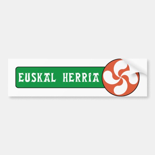 Euskal Herriaのステッカー バンパーステッカー (正面)