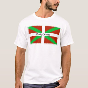 Euskal Herriaのワイシャツが付いているバスクの旗 Tシャツ