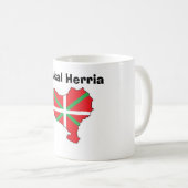Euskal Herriaの地図のマグ コーヒーマグカップ (正面右)