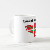 Euskal Herriaの地図のマグ コーヒーマグカップ (正面左)