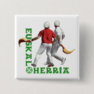 Euskal Herria: バスクのスポーツのjai alai (jai alai)、 缶バッジ
