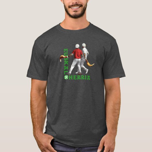 Euskal Herria: バスクのスポーツのjai alai (jai alai)、 Tシャツ (正面)