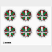 euskal herria sticker ラウンドシール (シート)