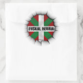 euskal herria sticker ラウンドシール (バッグ)