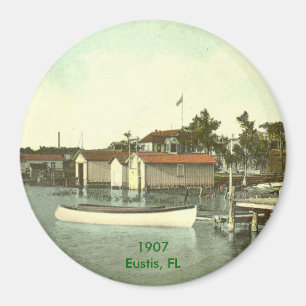 Eustis、FL -水辺地帯- 1907年 マグネット