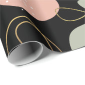 Eutistic Boho幾何形状オーガニックパターン ラッピングペーパー (ロールコーナー)