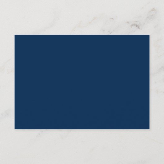 Eutitic Navy Blue, Birthday Party RSVP，応答 エンクロージャーカード (裏面)
