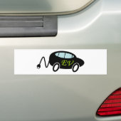 EVの車およびプラグ バンパーステッカー (車上)