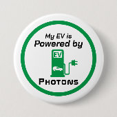 EVはフォトンによって駆動される 缶バッジ (正面)