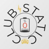 EVクラブ静止窓付着 ウィンドウサイン (シート)