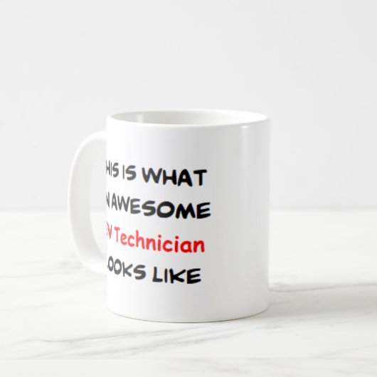 ev技術者素晴らし、 コーヒーマグカップ (正面左)