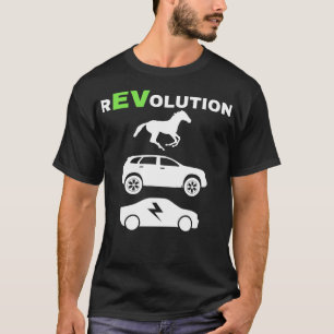 EV革命 ドライブ エスEV ライフ 面白い 電気自動車 Tシャツ