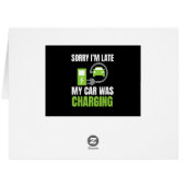 EV Elecを充電していた車が遅れてごめんおもしろい。 (裏面横)