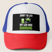 EV Elecを充電していた車が遅れてごめんおもしろい。 キャップ (正面)