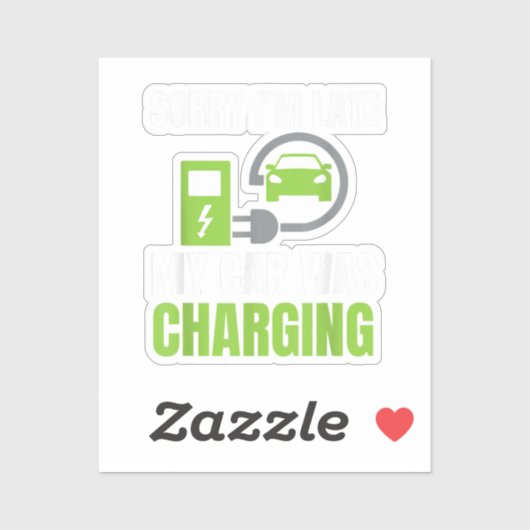 EV Elecを充電していた車が遅れてごめんおもしろい。 シール (シート)