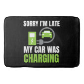 EV Elecを充電していた車が遅れてごめんおもしろい。 バスマット (正面)