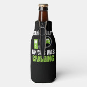 EV Elecを充電していた車が遅れてごめんおもしろい。 ボトルクーラー (ボトル裏面)