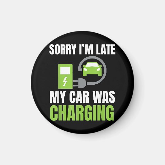 EV Elecを充電していた車が遅れてごめんおもしろい。 マグネット (正面)