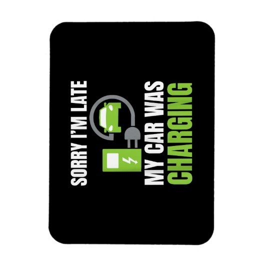 EV Elecを充電していた車が遅れてごめんおもしろい。 マグネット (縦)