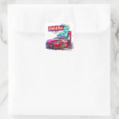 EV Elon Muskなど、株式市場のクラッシュ&バーン スクエアシール (バッグ)