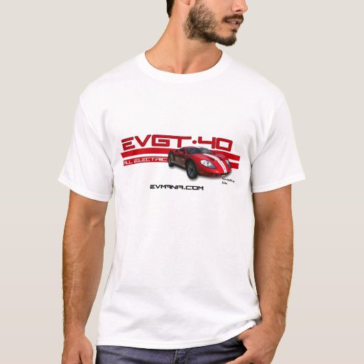EV GT-40の競争のワイシャツ Tシャツ (正面)