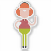 Eva – グローバルアップロードマップステッカー シール (正面)