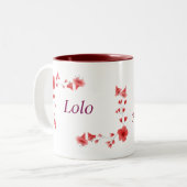 Eva name Mug – Custom Coffee Cup with An ツートーンマグカップ (正面左)