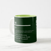 Eva Personalized Girl Name Meaning Coffee Mug ツートーンマグカップ (正面左)