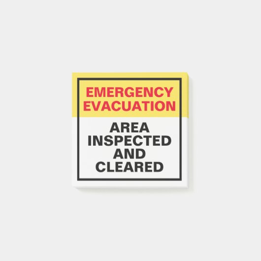 Evacuation Door Status Labels for Offices ポストイット (正面)