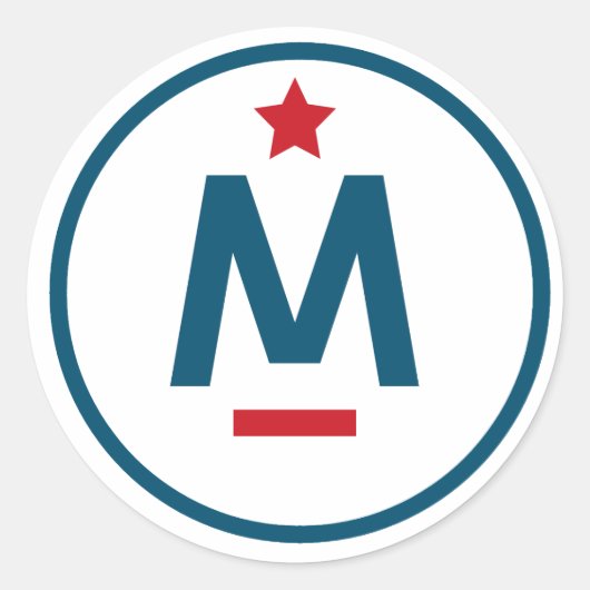 Evan McMullin – 遅すぎることはない ラウンドシール (正面)