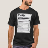 Evan Nutrition Information Problem Solving懸命 Tシャツ (正面)