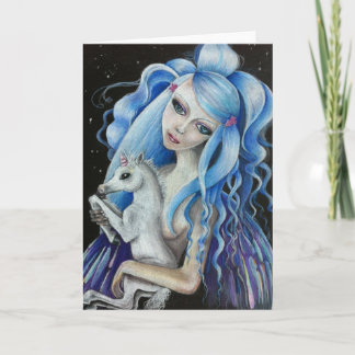 Evangeline及びユリの空白のな挨拶状 カード