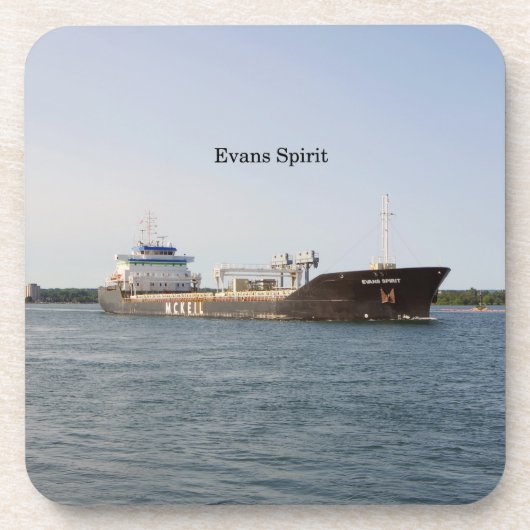 Evansスピリットの6つのプラスチックばいせん業者セット コースター (正面)