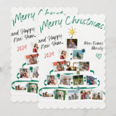 Evansファミリーからの愛を込めたメリークリスマスカード (正面/裏面)