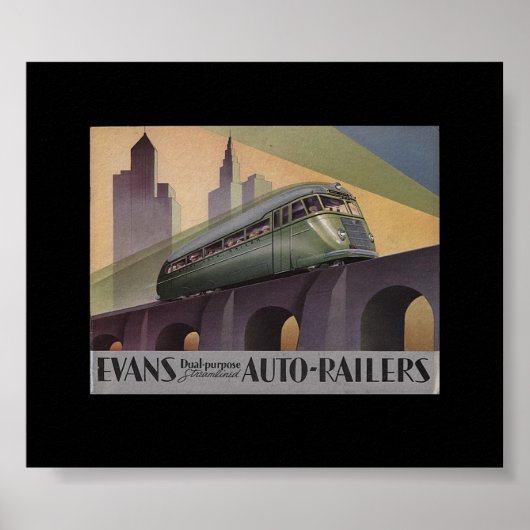 Evans Auto Railers 1930's ポスター (正面)