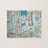 EVANSTONのILのヴィンテージの地図 ジグソーパズル (横)