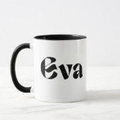「EVA's Sip of Joy - 'EVA' Printed Mug マグカップ (左)