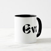「EVA's Sip of Joy - 'EVA' Printed Mug マグカップ (正面右)
