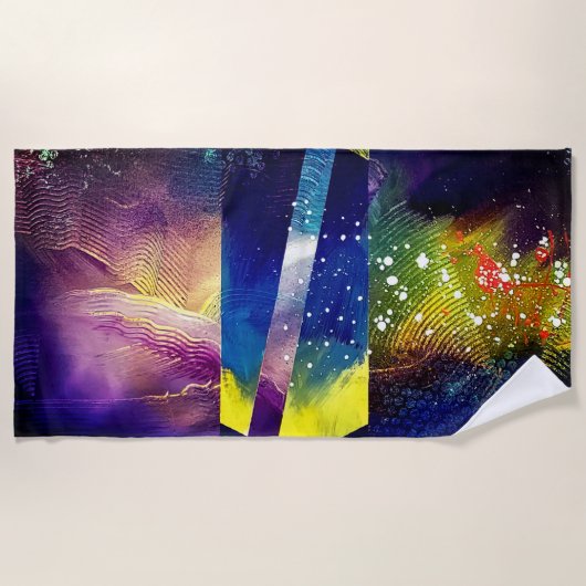 EVASION de Christèle Chabrette ビーチタオル (正面)