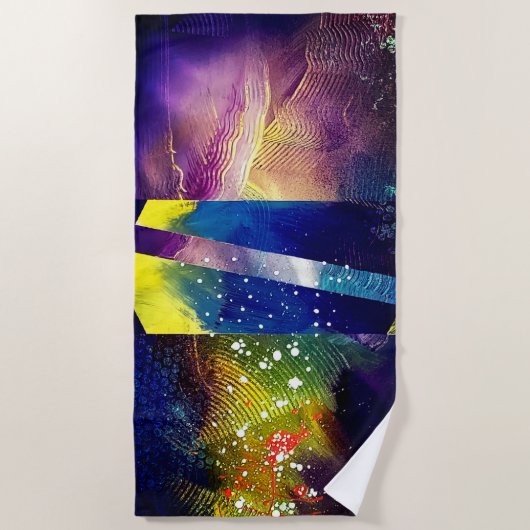 EVASION de Christèle Chabrette ビーチタオル (正面)