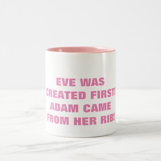 EVEが最初に作成されました ツートーンマグカップ (中央)