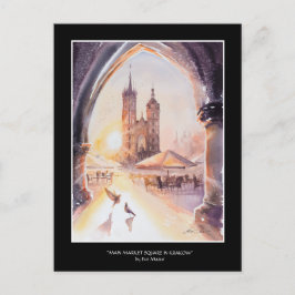 EVEクラク絵を描フオールドタウンハガキ ポストカード