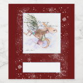 EVEクリス色彩の鮮やかマストナカイとバニー ワインラベル (シングルラベル)